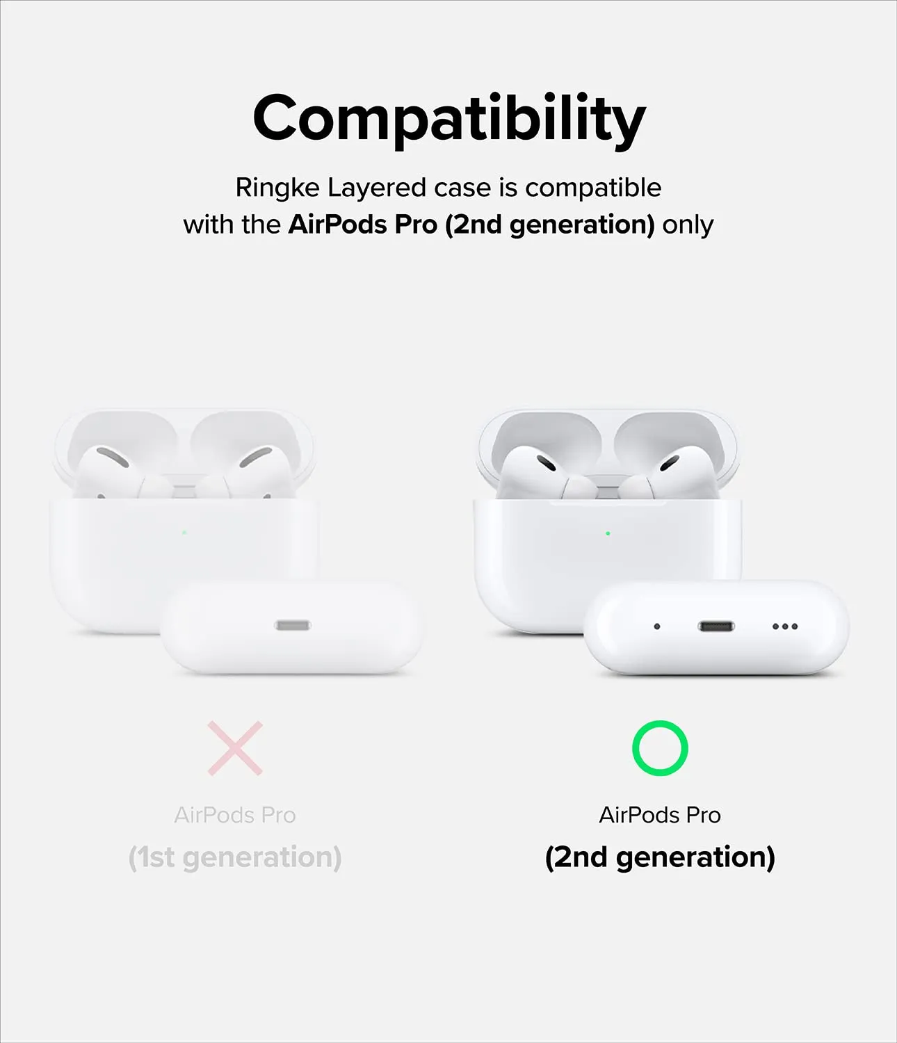 AirPods Pro 2 Case 2nd Generation (2022) Pouch | Layered Case - White
