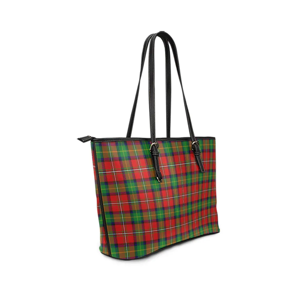 Boyd Tartan Leather Tote Bag