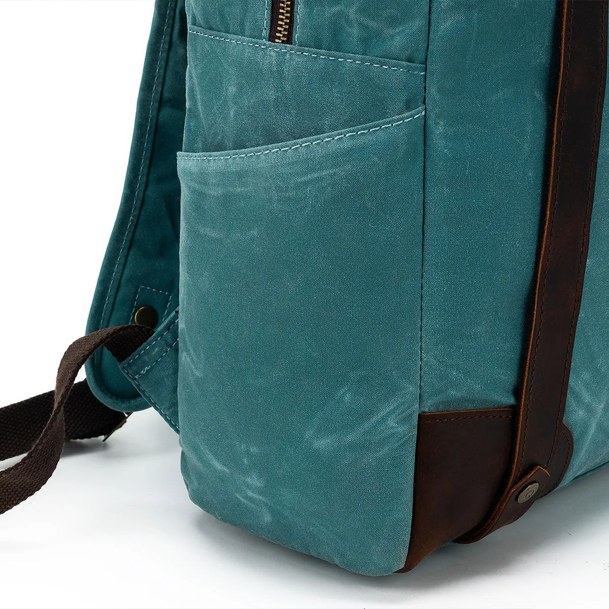 della Q Maker's Canvas Backpack - Teal
